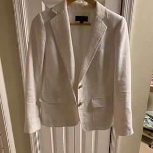 Rhodes white linen blazer